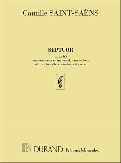 Septuor op.65 pour trompette, quintette a cordes et piano parties et partition