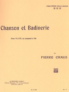 Cover Chanson et badinerie pour flute avec accompagnement de piano