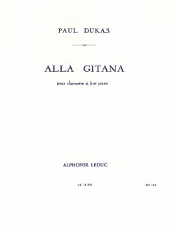 Cover Alla gitana pour clarinette et piano