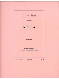 Cover Aria pour clarinette et piano