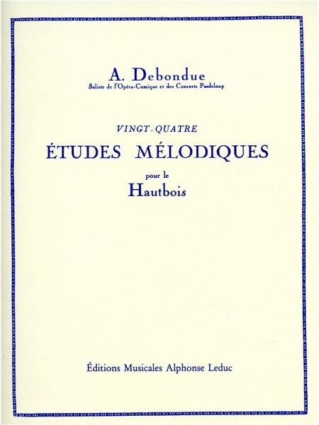 24 études mélodiques pour hautbois