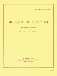Cover Musique de concert pour saxophone alto et piano