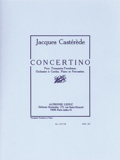 Cover Concertino pour trompette, trombone, orchestre de cordes, piano et percussion pour trompette, trombone et piano parties
