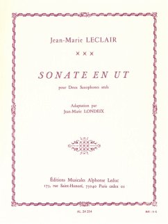 Cover Sonate en ut majeur pour 2 saxophones (alto) seuls