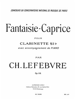 Cover Fantaisie-caprice op.118 pour clarinette et piano