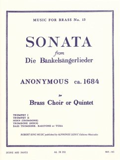 Sonata from Die Bänkelsängerlieder for brass choir or quintet partition et parties