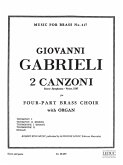 2 canzoni septimi toni for 2 trumpets, 2 trombones and organ score and parts