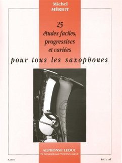 Cover 25 études faciles, progressives et variées pour tous les saxophones