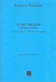 Le bal masque cantate profane pour baryton et orchestre de chambre partition d'orchestre