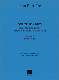 12 sonates vol.2 (nos.7-12) pour violoncelle et piano