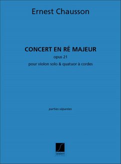 Concert re majeur op.21 pour violon et quatuor ŕ cordes parties