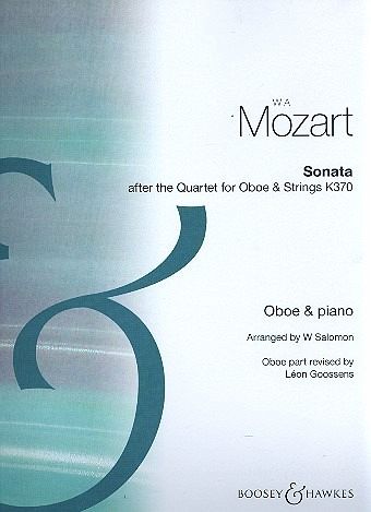 Sonata after the Quartet KV370 for oboe and piano Sonata after the Quartet KV370 for oboe and piano