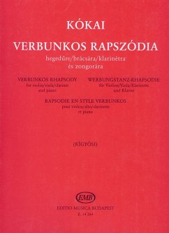 Werbungstanz-Rhapsodie für Violine, Viola, Klarinette und Klavier Partitur und Stimmen