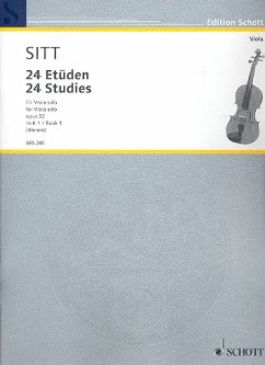 Cover 24 Etüden aus op.32 Band 1 (Nr.1-12) für Viola