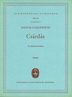 Cover Csardas für Akkordeonorchester Partitur