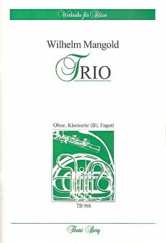Cover Trio für Oboe, Klarinette und Fagott Partitur und Stimmen