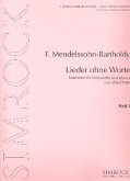 Lieder ohne Worte Band 1 für Violoncello und Klavier
