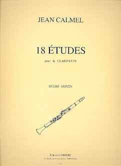 Cover 18 études pour clarintette (degré moyen)