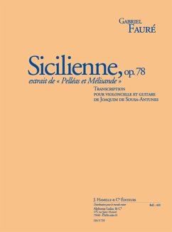Cover Sicilienne op.78 pour violoncelle et guitare 2 partitions