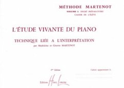 Cover MARTENOT Ginette / MARTENOT Madeleine Etude vivante 1 - préparatoire piano Partition