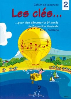 SICILIANO Marie-Hélčne Les clés Vol.2 formation musicale Partition