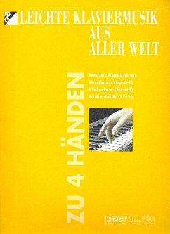 Cover Leichte Klaviermusik aus aller Welt - Rumänien, Israel, USA für Klavier 4 händig