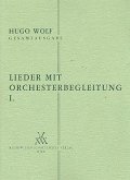 Lieder mit Orchesterbegleitung Band 1 Studienpartitur