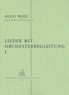 Lieder mit Orchesterbegleitung Band 1 Studienpartitur