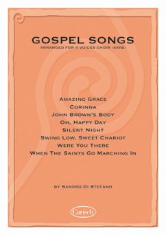 Cover Gospel Songs for mixed chorus and piano, score