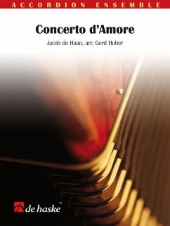 Cover Concerto d'amore for accordion ensemble score and parts