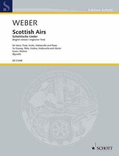 Schottische Lieder für Gesang (hoch), Flöte, Violine, Violoncello und Klavier Partitur (en)