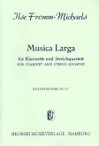 Musica larga für Klarinette und Streichquartett Stimmen Musica larga für Klarinette und Streichquartett Stimmen