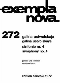 Sinfonie Nr.4 für Alt, Trompete, Tam-Tam und Klavier Partitur und Stimmen