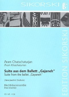 Cover Suite aus dem Ballett Gajaneh für Blechbläser-Ensemble Partitur