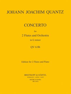 Cover Konzert g-Moll QV6,8b für 2 Flöten und Orchester für 2 Flöten und Klavier