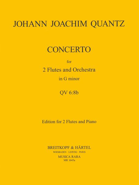 Konzert g-Moll QV6,8b für 2 Flöten und Orchester für 2 Flöten und Klavier Konzert g-Moll QV6,8b für 2 Flöten und Orchester für 2 Flöten und Klavier