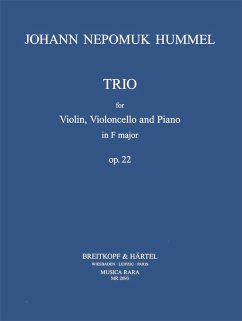 Cover Trio F-Dur op.22 für Violine, Violoncello und Klavier Stimmen