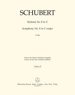 Cover Sinfonie C-Dur Nr.8 D944 für Orchester Violine 2