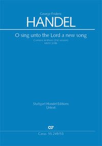 O sing unto the Lord a new song (Klavierauszug) - Händel, Georg Friedrich