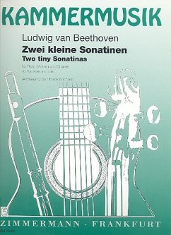 Cover 2 kleine Sonatinen für Flöte (Violine) und Gitarre