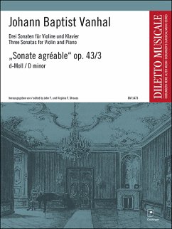 Cover Sonate agreable d-moll op.43,3 für Violine und Klavier