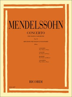Cover F. Mendelssohn Concerto Per Violino In Mi Min. Op. 64 (Polo) Violin and Piano