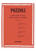 5 sonatine facile nello stile classico per pianoforte