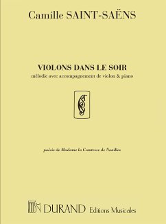 Violons dans le soir pour chant, violon et piano