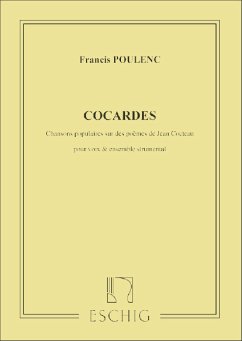 COCARDES CHANSONS POPULAIRES POUR VOIX ET ENSEMBLE INSTRUMENTAL, PARTITION