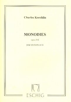 Monodies op. 216 pour clarinette en la Cover Monodies op. 216 pour clarinette en la