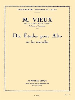 Cover 10 études sur les intervalles pour alto