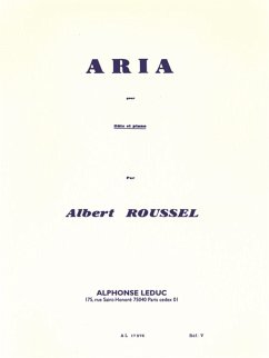 Cover Aria pour flűte et piano