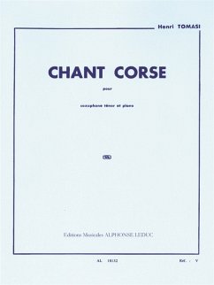 Cover Chant corse pour saxophone ténor et piano