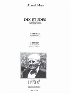 Cover 10 études d'aprčs Kessler pour flűte